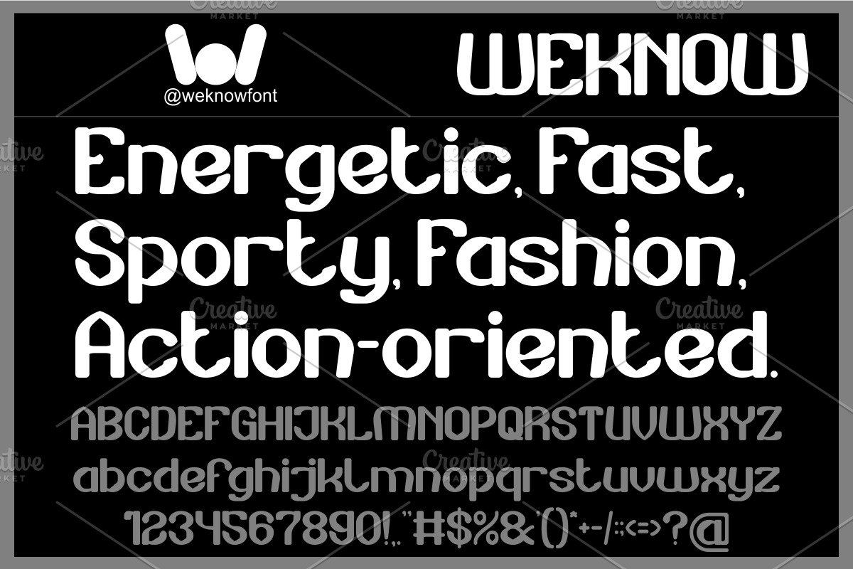 Quick Shot font, a Sans Serif Font by weknow (Photo 2 of 8)