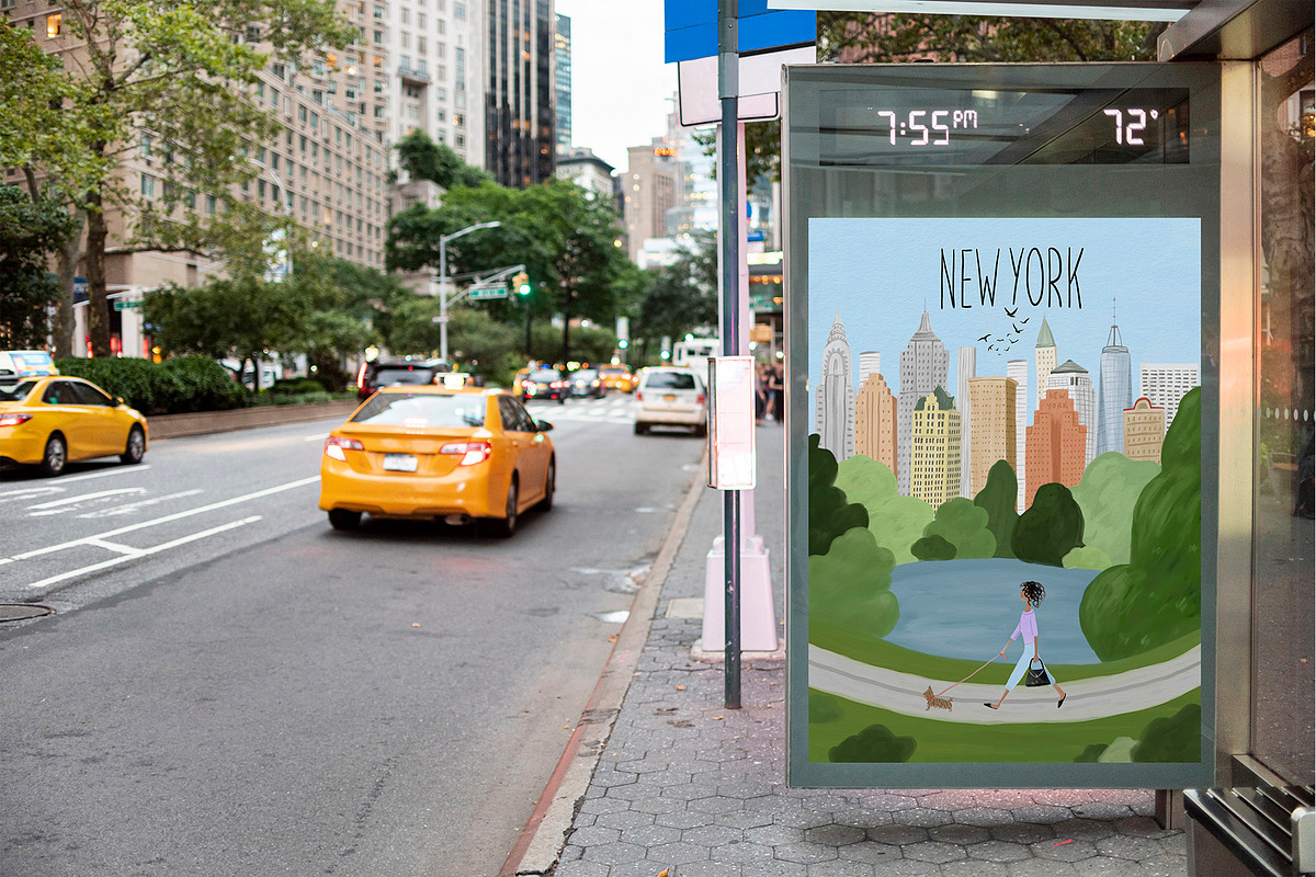 New York Print Creator, Scene, a Person Illustration by AlineArtStore (Photo 15 of 15)
