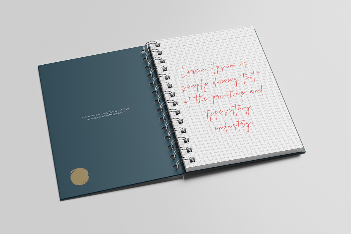 Spiral Notebook Mockup, a Books & Magazine Mockup by Akaimockup (Photo 4 of 6)