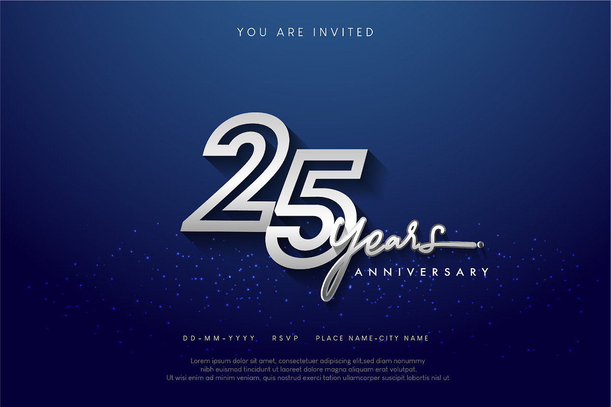 Anniversary logo and greeting card, a Card Template by OtpirusGraphic (Photo 1 of 5)