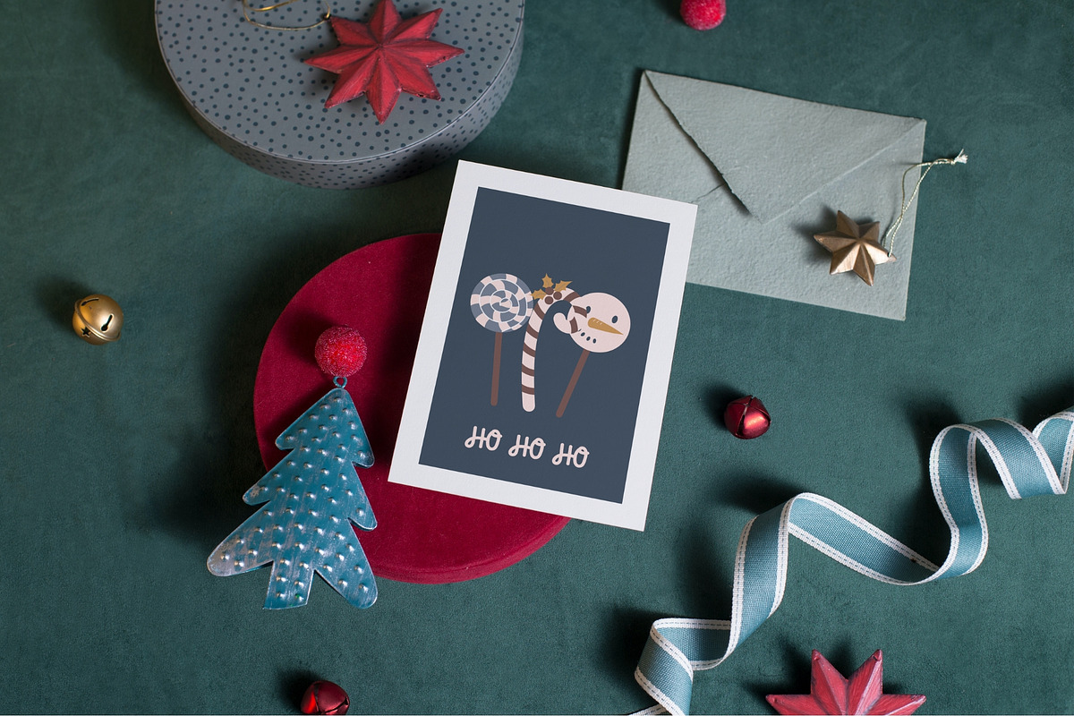Hand Drawn Christmas Cards Bundle, a Card Template by maaariabouvier (Photo 6 of 19)
