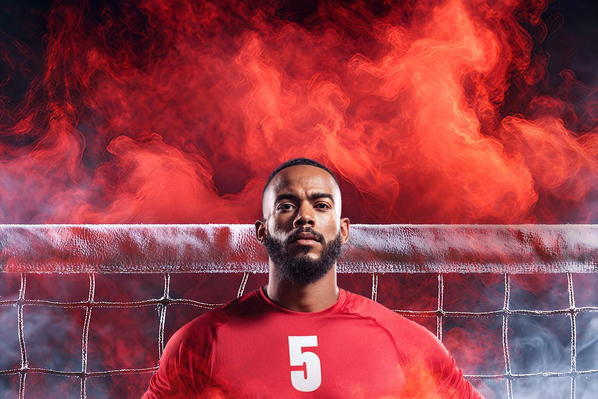 Volleyball backdrops & smoke overlay, a Background Graphic by Walllow Creatives (Photo 2 of 7)
