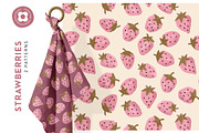 Strawberries, a Pattern Graphic by Muriel Petitpattern (Thumbnail 1 of 3)