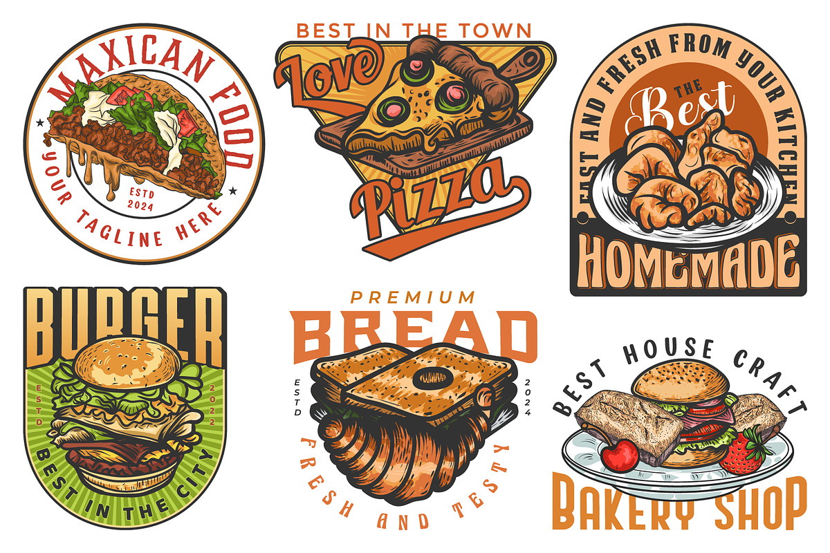 Logo for restaurant or cafe, a Branding & Logo Template by Billah Hub
