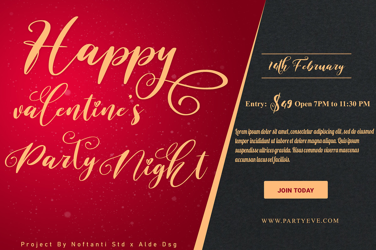 Bridgia Valentine, a Script Font by Aldedesign (Photo 3 of 9)