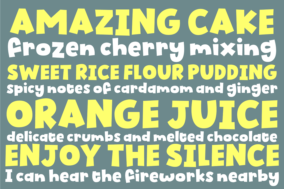 Biskuit Kids - tasty and chewy!, a Font by pizzadudedotdk (Photo 4 of 5)