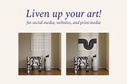 Artwork frame Photo Mockup Bundle, a Print Template by Bonumo (Thumbnail 5 of 9)