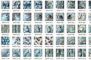 260 Blue Vintage Digital Paper, an Illustration by HubbaDigitals (Thumbnail 3 of 5)