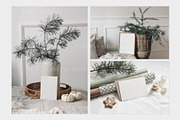 Green Christmas mockup bundle, a Stationery Template by Tabita's shop (Thumbnail 3 of 10)