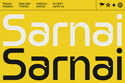 Sarnai – Sans Serif Font, a Sans Serif Font by Craft Supply Co. (Thumbnail 1 of 8)