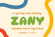 Zany - Quirky and Bubbly Tyepface, a Font by Miles McMahon (Thumbnail 1 of 5)