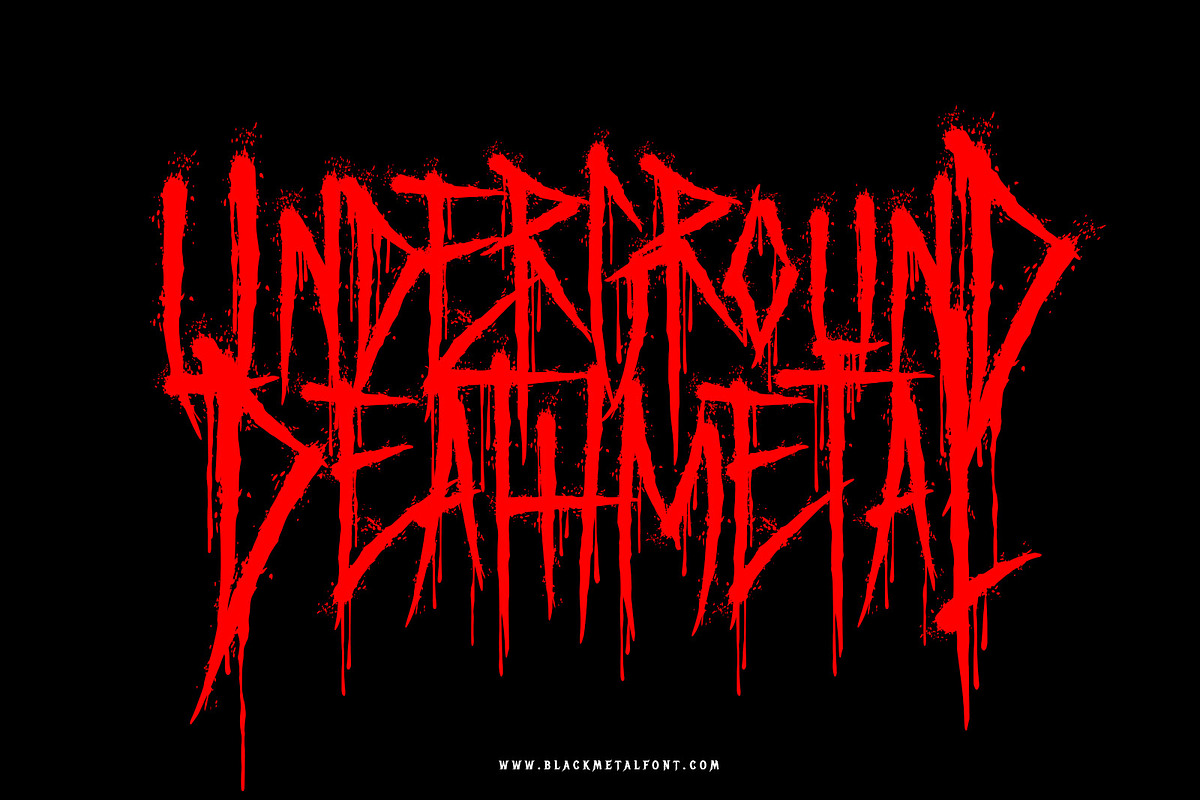 Terror From Midnight - Death Metal, a Blackletter Font by Blackmetalfont (Photo 5 of 6)