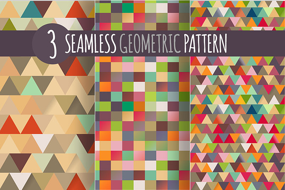 3 x Geometric Pattern preview 5