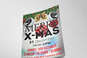 Christmas Party Flyer Template Vol.6
