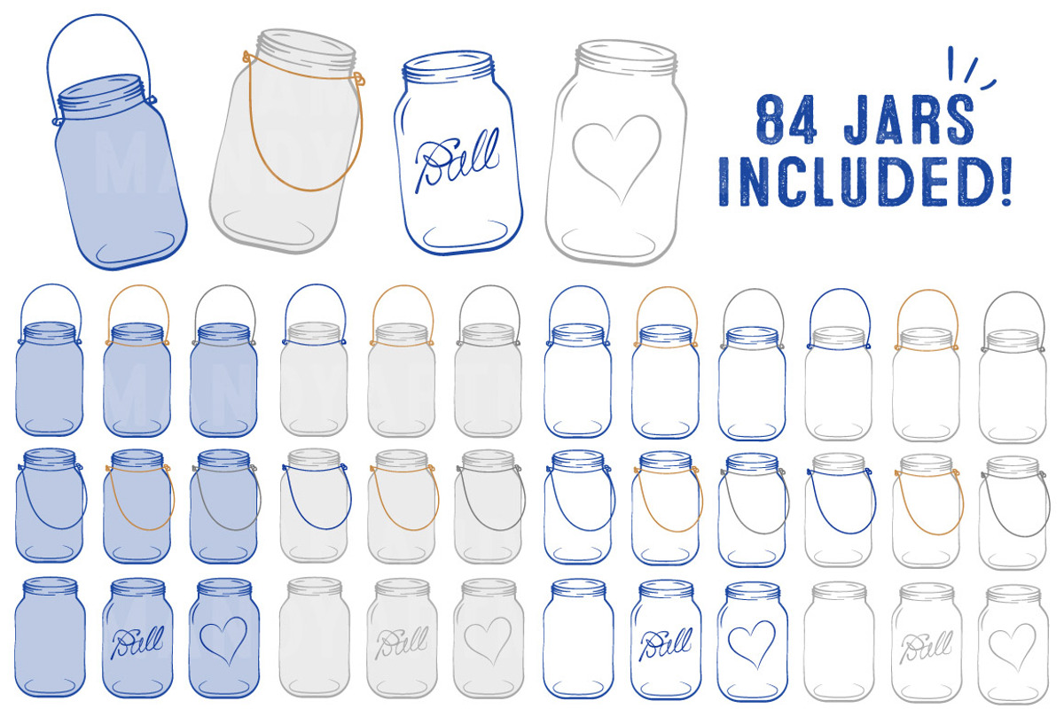 Royal Blue Jar Vectors & Clipart, an Illustration by Amanda Ilkov (Photo 4 of 4)