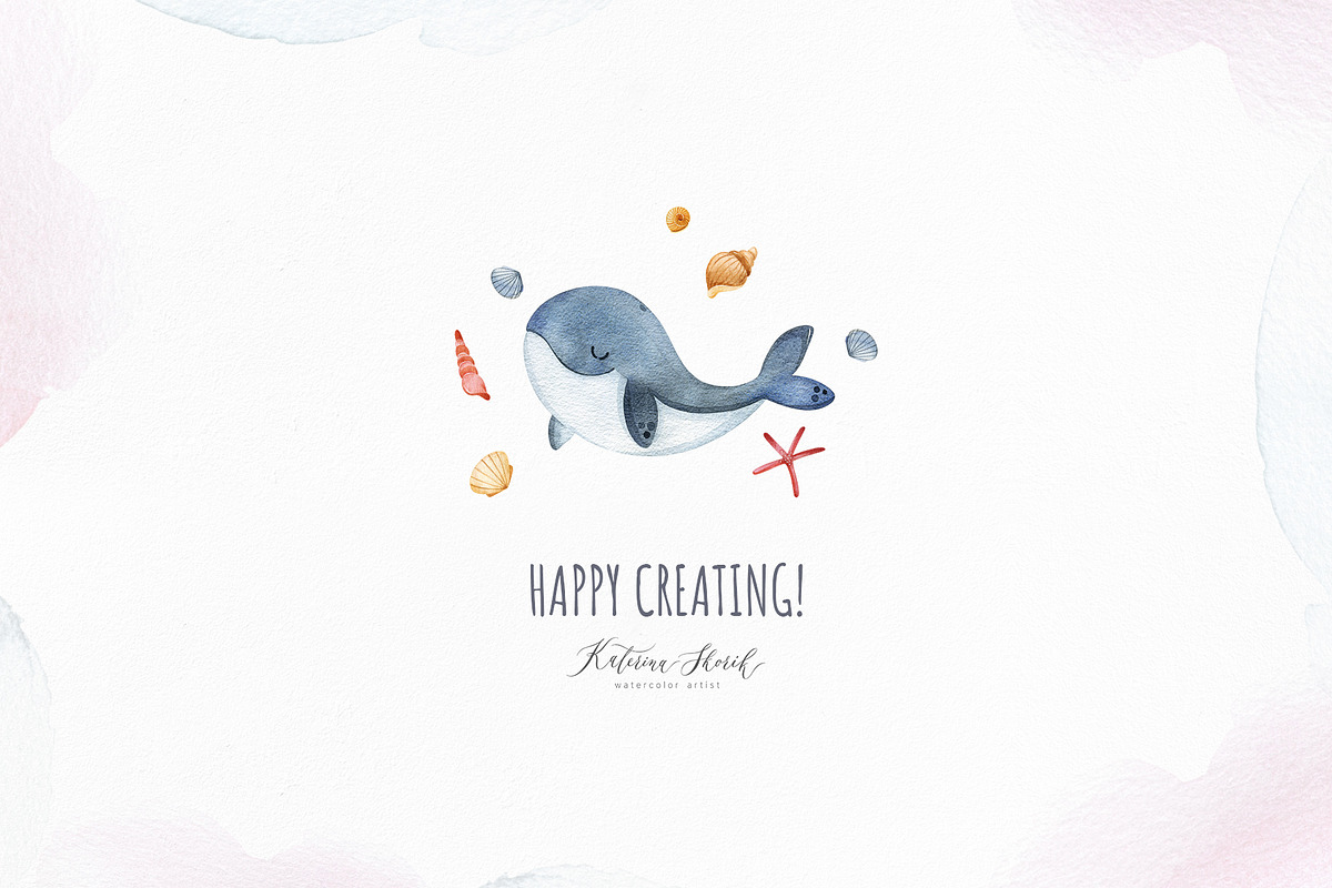 The Little Mermaid and friends., an Animal Illustration by Kate_Rina (Photo 13 of 13)