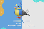 3D Pet Store Icon Set, an Animal 3D Model by Flat Icons (Thumbnail 2 of 8)