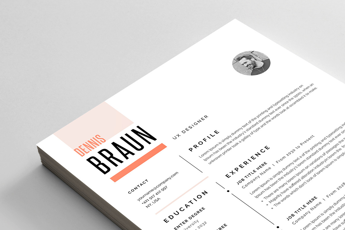 Resume/CV, a Resume Template by Reuix Studio (Photo 5 of 5)