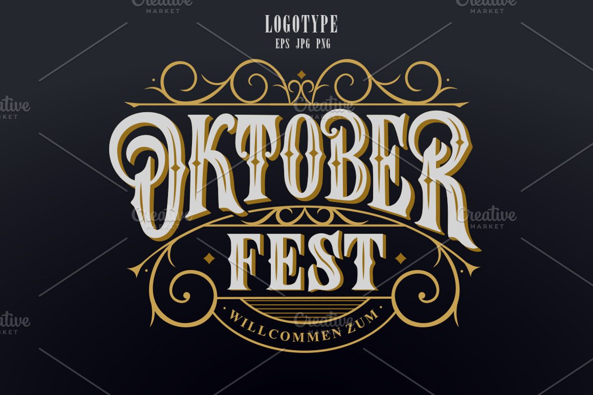 OKTOBERFEST Logotype, a Templates & Theme by Anna's Lettering (Photo 1 of 3)