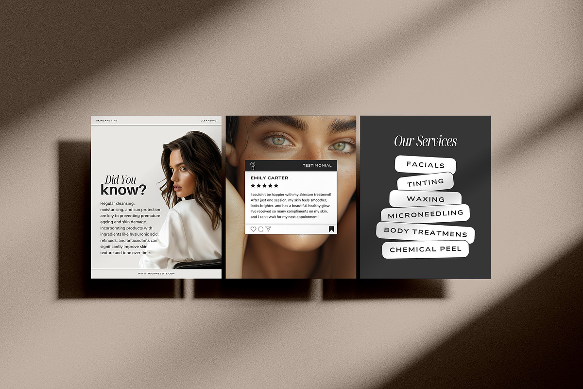 Skincare Instagram Templates, a Social Media Template by Studio Loire (Photo 11 of 13)