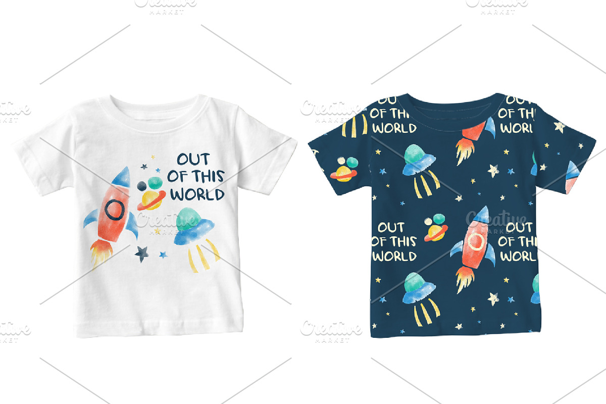 Watercolor Space, a Decorative Illustration by Black_sun (Photo 2 of 3)