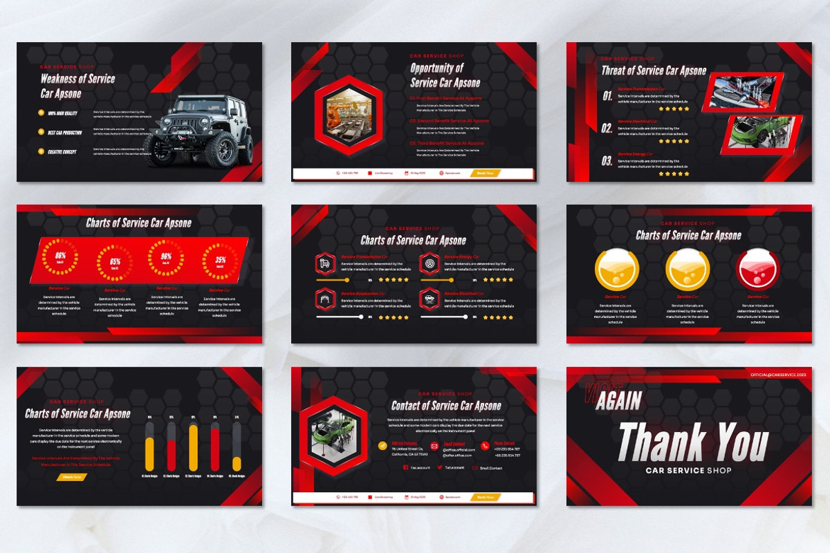 Apsone - Car Service Googleslide, a Presentation Template by Dhabee (Photo 7 of 8)