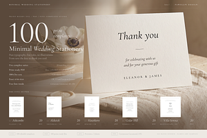 Wedding Stationery – 100 Templates