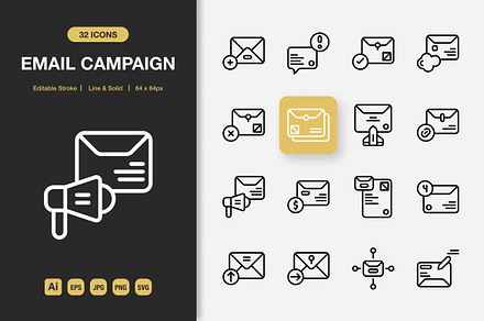 Email Campaign Icons