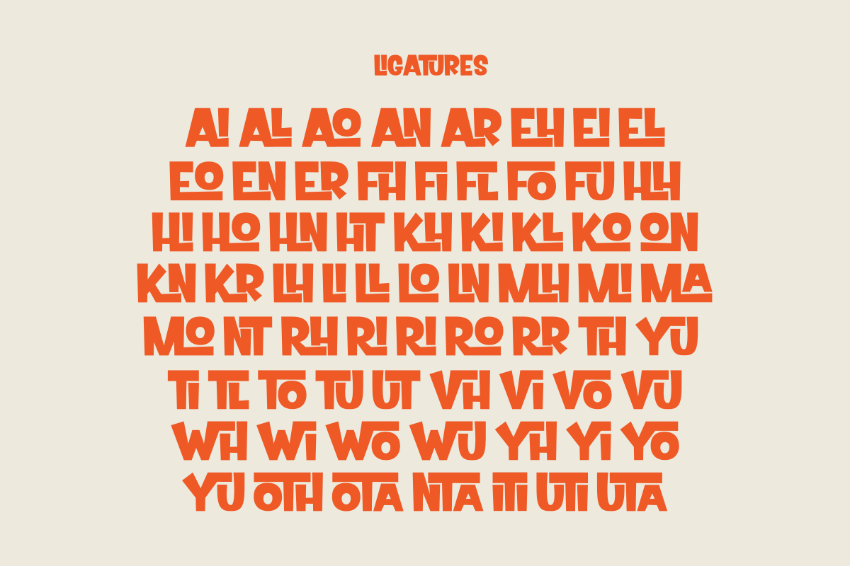 Prismatic Mutation - Bold Display, a Sans Serif Font by SaktiAvellin (Photo 5 of 9)