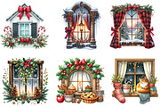 Christmas Cozy Window Clipart, an Illustration by DreamArtGraphic (Thumbnail 2 of 6)
