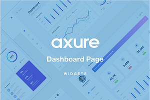 Dashboard UI Page Axure Widgets