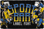 Sport Bar, a Symbol Font by Vozzy Vintage Fonts (Thumbnail 1 of 9)