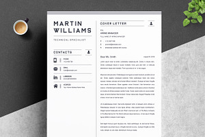 Resume Instant Download, Creative CV