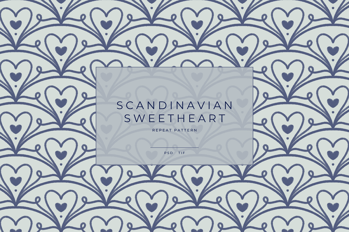 Scandinavian Sweetheart Pattern, a Pattern Graphic by dxxb studio (Photo 1 of 4)