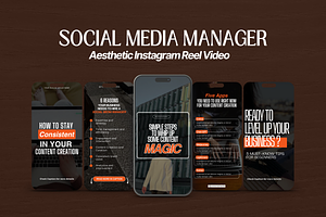 Black & Orange - Instagram Reel, a Social Media Template by My Template Studio