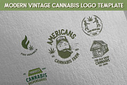 Modern Vintage Cannabis Logo, a Branding & Logo Template by The Design For Co. (Thumbnail 3 of 4)