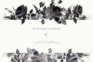 Winter Garden Clip Art