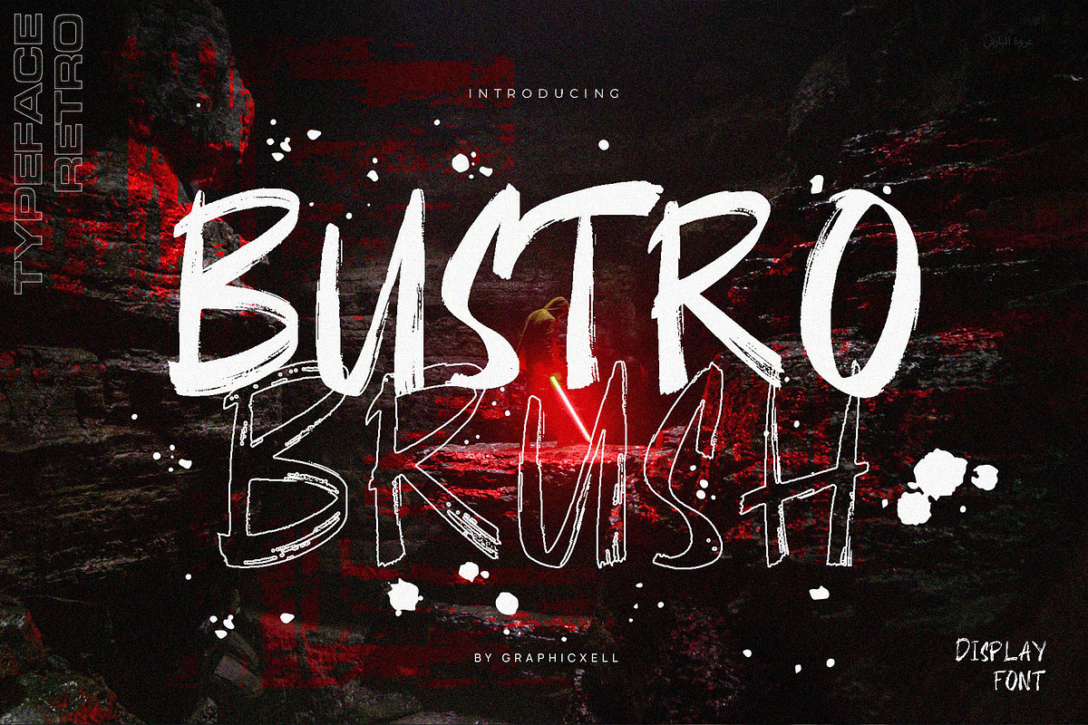 Bustro Brush Font, a Handwritten Font by Graphicxell (Photo 1 of 6)