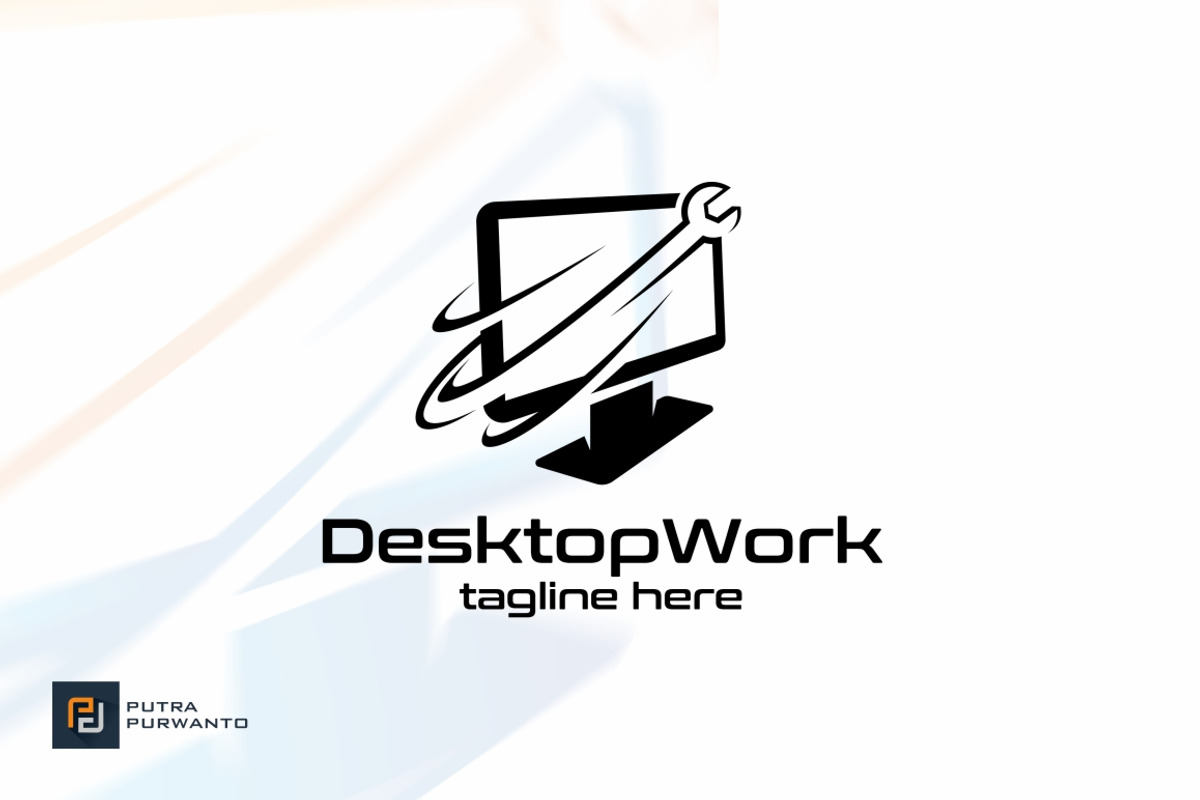 Desktop Work - Logo Template, a Branding & Logo Template by putra_purwanto