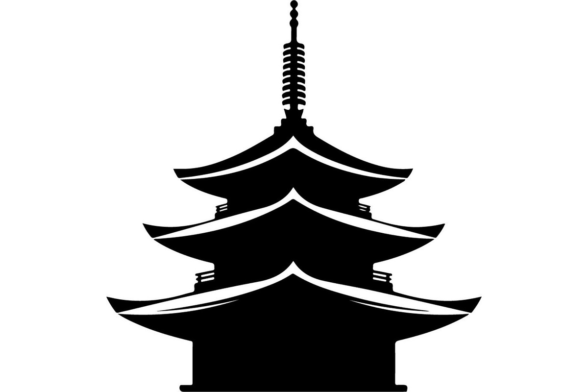 Pagoda Temple Silhouette, an Object Graphic by Creativeshirt (Photo 19 of 20)