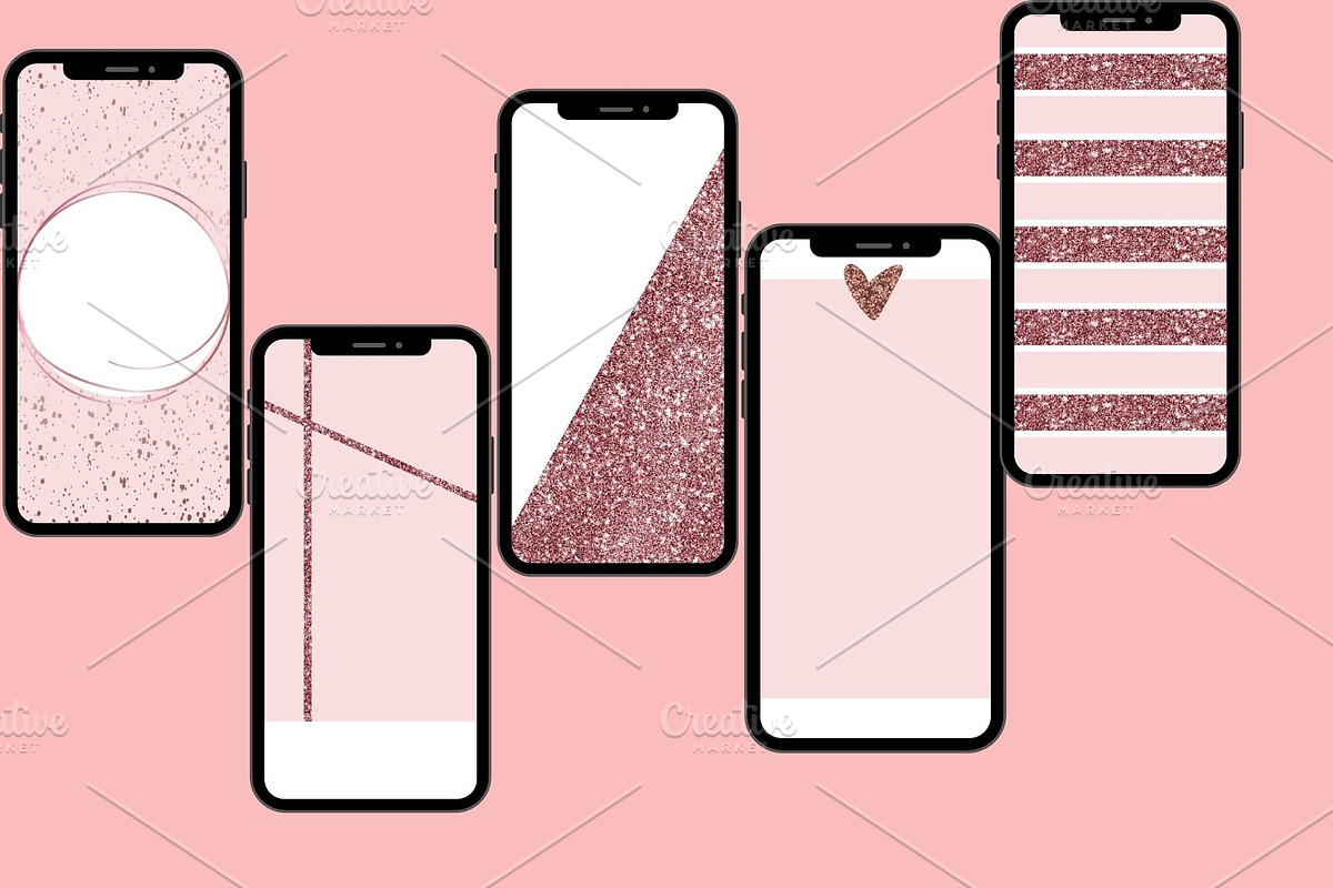Rose Gold Instagram Templates, a Social Media Template by MORION (Photo 5 of 5)