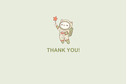 Kawaii Space Cats Bundle, an Animal Illustration by Mariia Kovalchuk (Thumbnail 17 of 17)