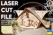 Fantasy dollhouse - Laser Cut File, an Object Graphic by VectorPainter (Thumbnail 1 of 10)