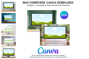 Mac Computer Canva Templates Bundle, a Marketing Template by Wicked Creative (Thumbnail 1 of 14)