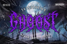 GHOOST Horror Metal Font