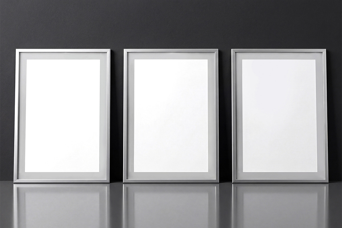 Art Photo Frame Mockup Set, an Advertising Mockup by graphypix (Photo 4 of 4)