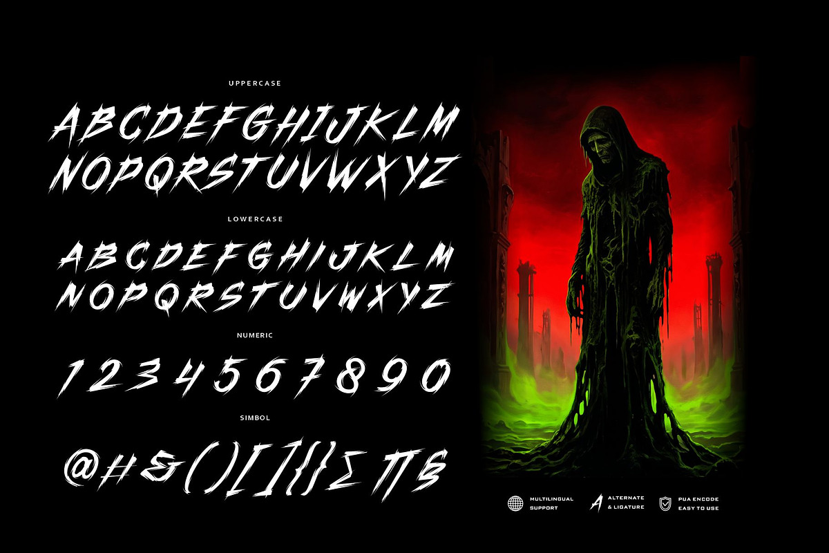 Trash Brutal Typeface, a Script Font by alit design (Photo 2 of 20)