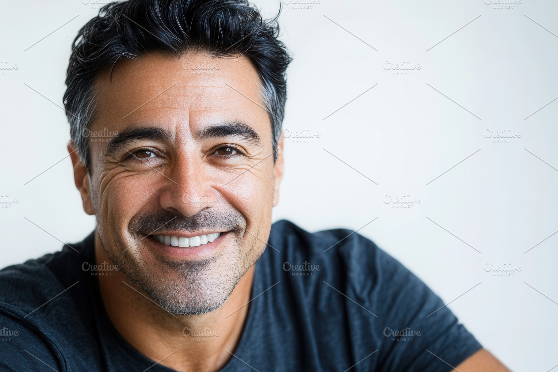 Confident smile of Latin businessman, a Photo by Pavel_design