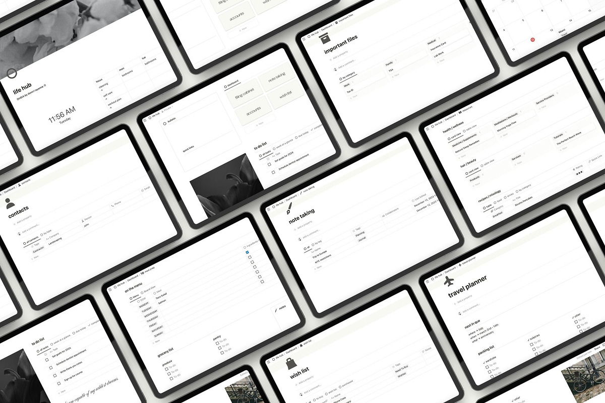 Life Hub Notion Template, a Templates & Theme by OHSIA by Demri Rayanne (Photo 9 of 10)