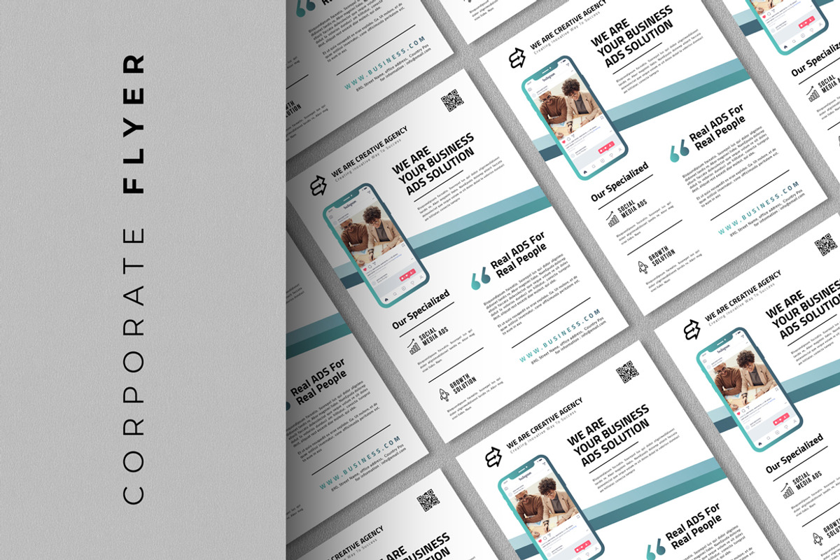 Corporate Flyer, a Flyer Template by Ahsanjaya (Photo 2 of 3)